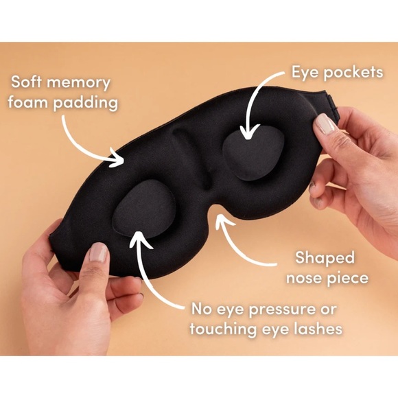 Memory Foam Padded Sleep Eye Mask - Picture 2 of 16